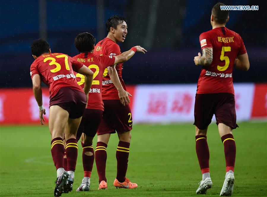 (SP)CHINA-SUZHOU-FOOTBALL-CHINESE SUPER LEAGUE-SHIJIAZHUANG VS HEBEI(CN)