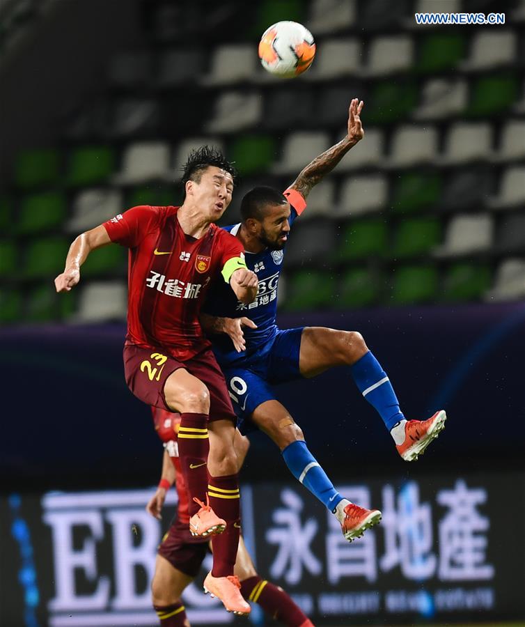 (SP)CHINA-SUZHOU-FOOTBALL-CHINESE SUPER LEAGUE-SHIJIAZHUANG VS HEBEI(CN)