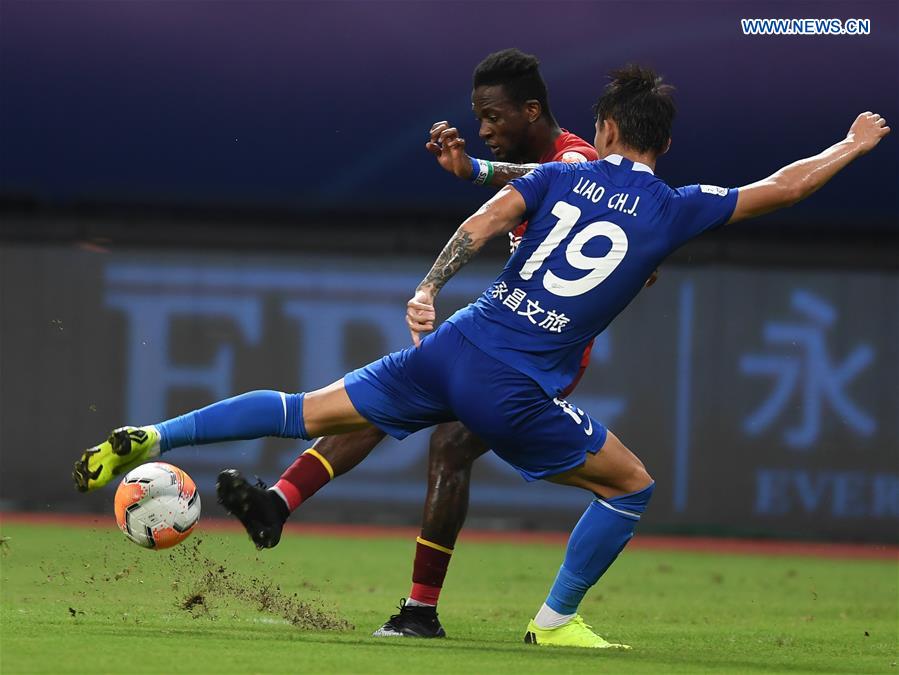 (SP)CHINA-SUZHOU-FOOTBALL-CHINESE SUPER LEAGUE-SHIJIAZHUANG VS HEBEI(CN)