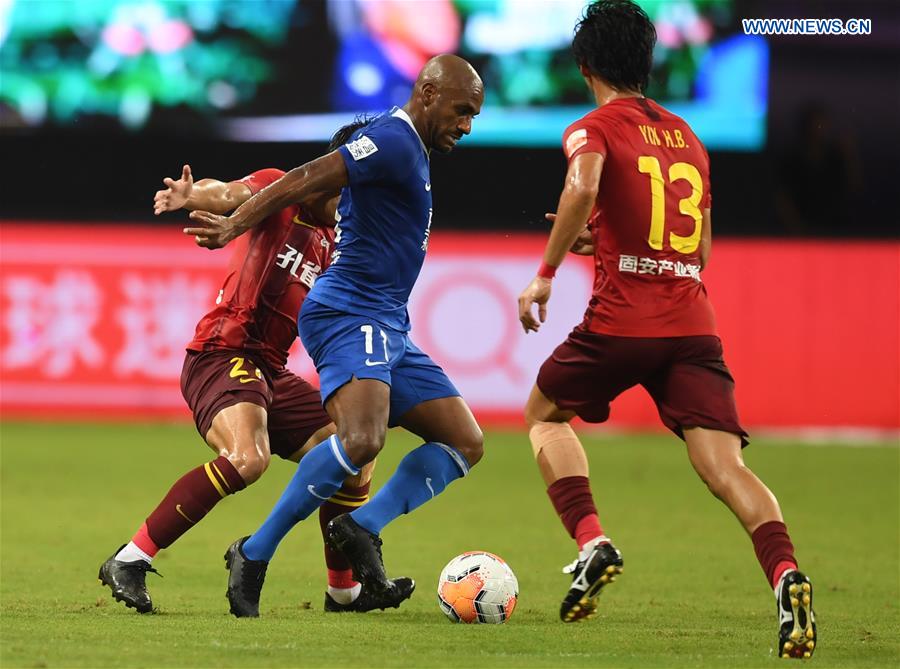 (SP)CHINA-SUZHOU-FOOTBALL-CHINESE SUPER LEAGUE-SHIJIAZHUANG VS HEBEI(CN)