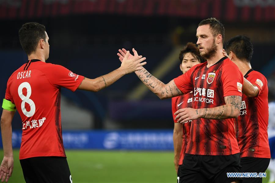 (SP)CHINA-SUZHOU-FOOTBALL-CHINESE SUPER LEAGUE-SHANGHAI VS TIANJIN(CN)