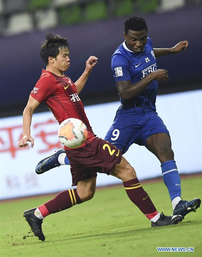 (SP)CHINA-SUZHOU-FOOTBALL-CHINESE SUPER LEAGUE-SHIJIAZHUANG VS HEBEI(CN)