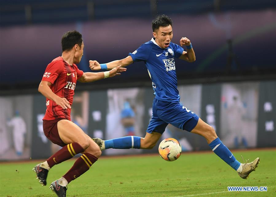 (SP)CHINA-SUZHOU-FOOTBALL-CHINESE SUPER LEAGUE-SHIJIAZHUANG VS HEBEI(CN)