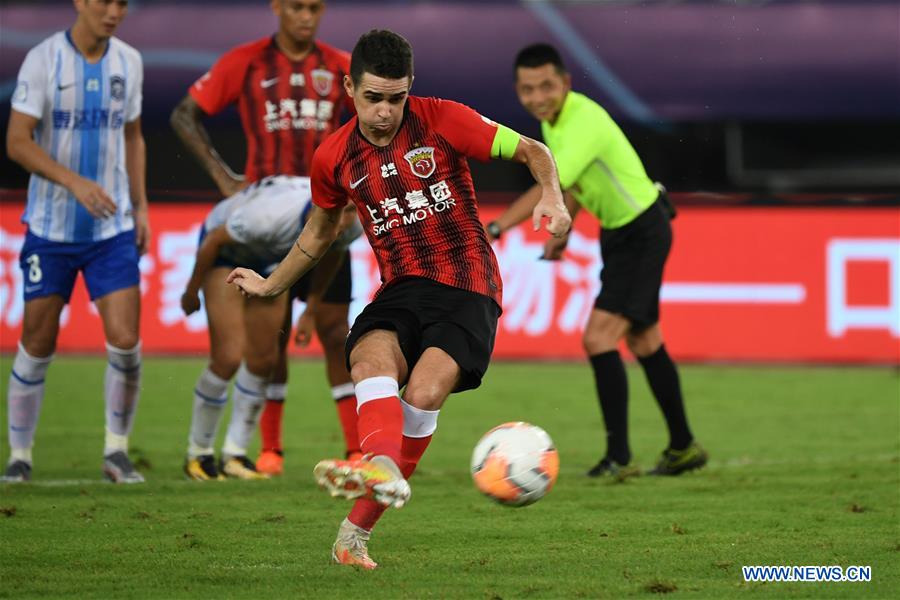 (SP)CHINA-SUZHOU-FOOTBALL-CHINESE SUPER LEAGUE-SHANGHAI VS TIANJIN(CN)