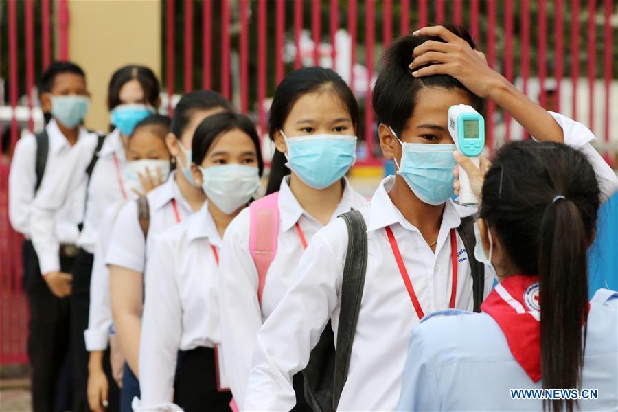 CAMBODIA-PHNOM PENH-SCHOOL-REOPENING