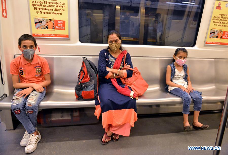 INDIA-NEW DELHI-METRO RAIL SERVICE-RESUME