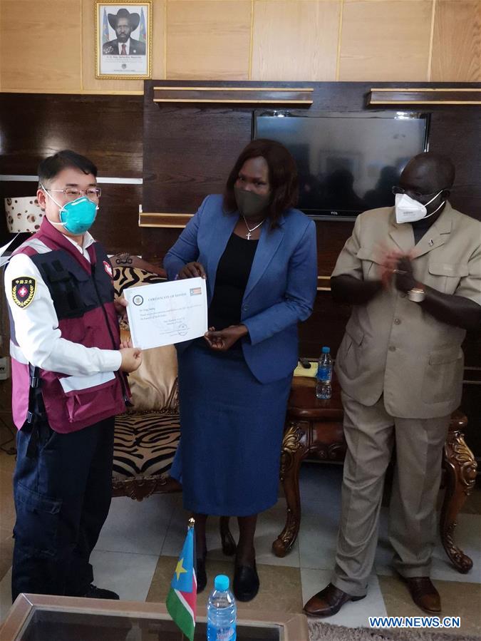 SOUTH SUDAN-JUBA-COVID-19-CHINESE MEDICAL EXPERT TEAM-RETURN