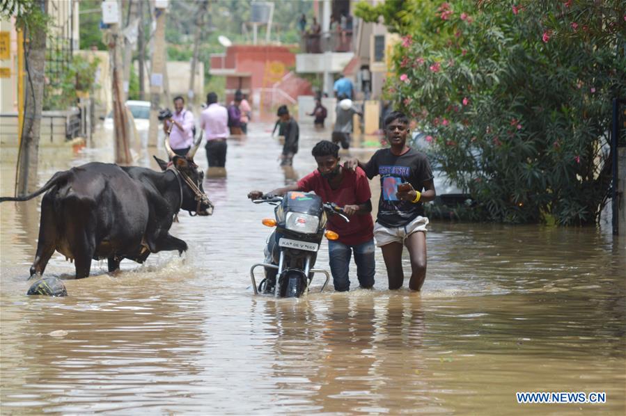 INDIA-BANGALORE-HEAVY RAIN