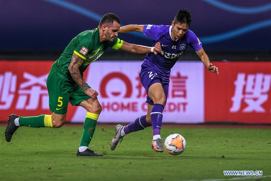 (SP)CHINA-SUZHOU-FOOTBALL-CHINESE SUPER LEAGUE-BEIJING VS TIANJIN (CN)