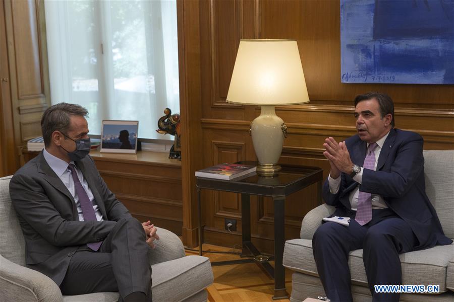 GREECE-ATHENS-PM-EUROPEAN COMMISSION-VICE PRESIDENT-MEETING