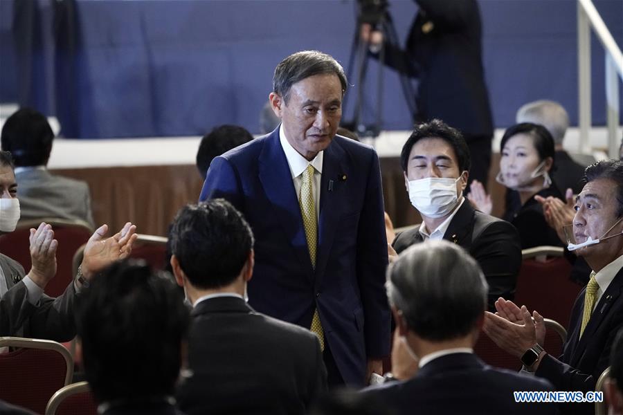 Suga Elected President Of Japan's Ruling LDP To Succeed Abe - Xinhua ...