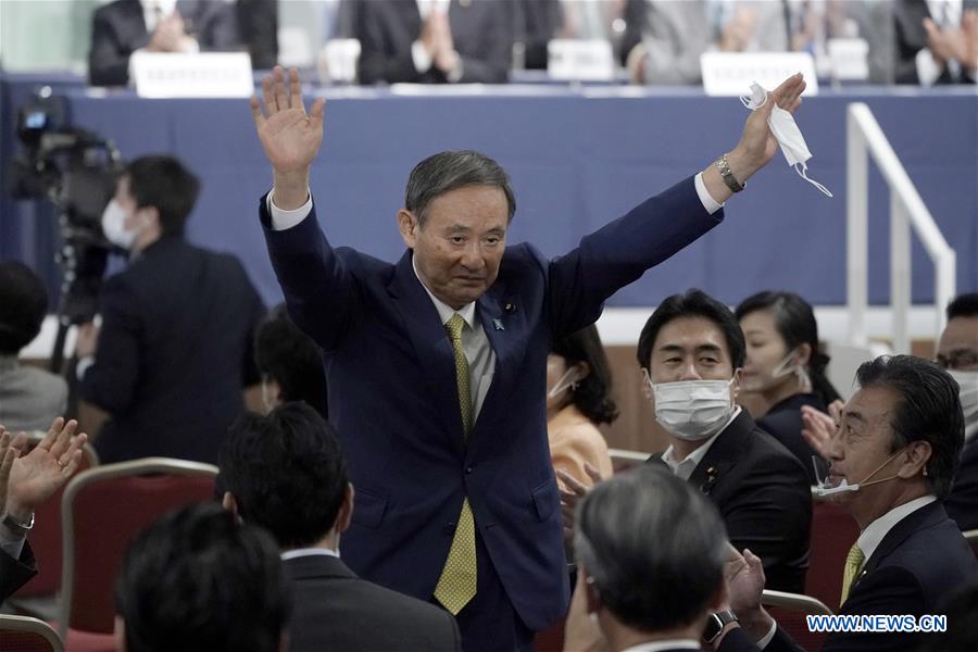 Suga Elected President Of Japan's Ruling LDP To Succeed Abe - Xinhua ...