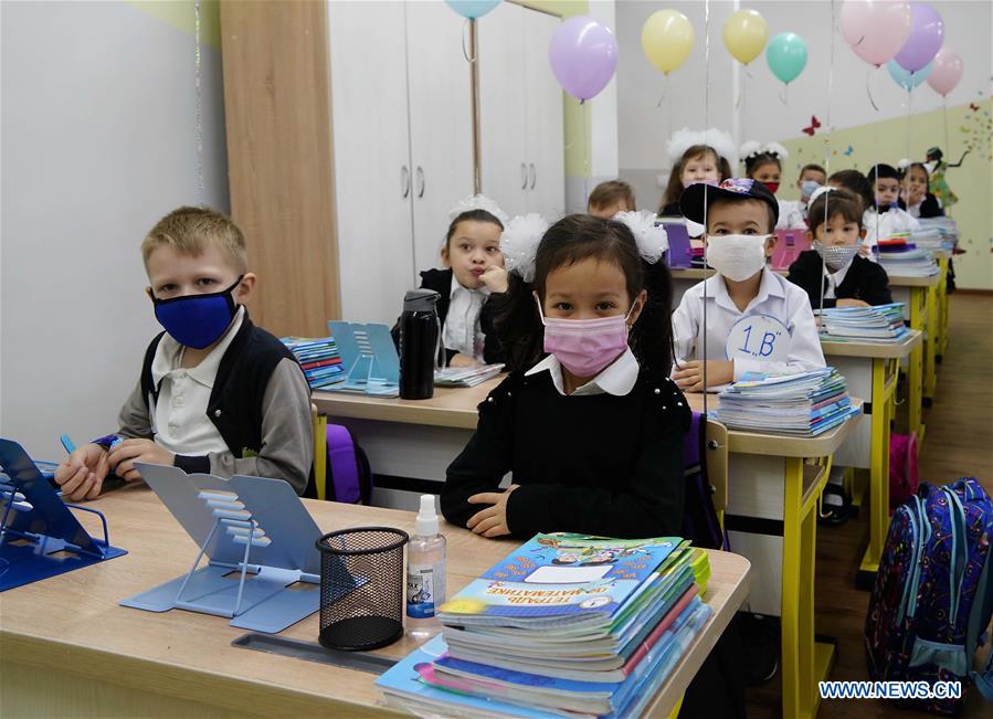 UZBEKISTAN-TASHKENT-COVID-19-SCHOOL-CLASS-RESUMPTION