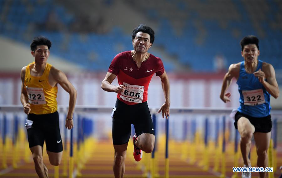 (SP)CHINA-SHAOXING-ATHLETICS-2020 CHINESE NATIONAL CHAMPIONSHIPS-MEN'S 110M HURDLES (CN)