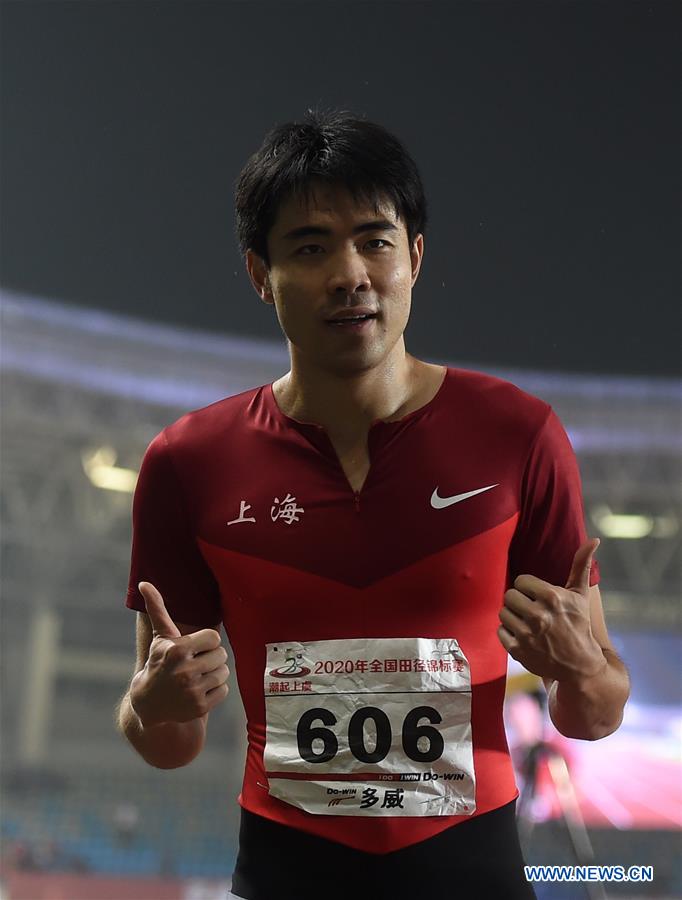 (SP)CHINA-SHAOXING-ATHLETICS-2020 CHINESE NATIONAL CHAMPIONSHIPS-MEN'S 110M HURDLES (CN)