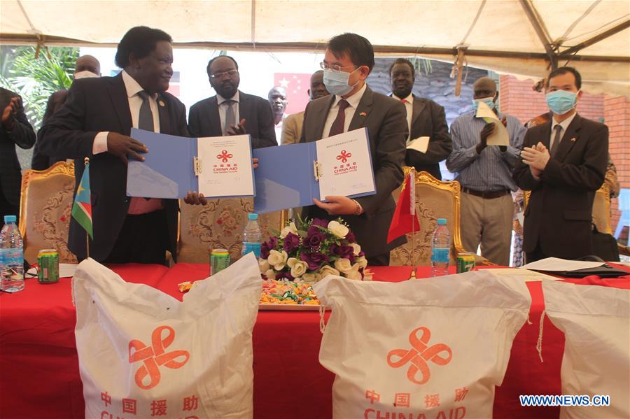 SOUTH SUDAN-JUBA-CHINA-RICE-DONATION