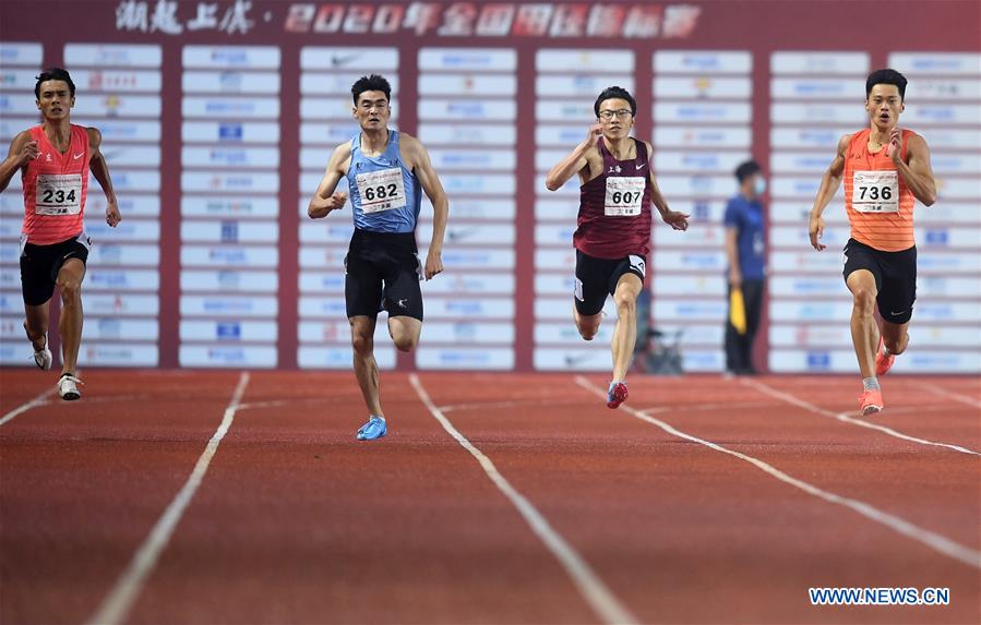 (SP)CHINA-SHAOXING-ATHLETICS-2020 CHINESE NATIONAL CHAMPIONSHIPS-MEN'S 200M(CN)