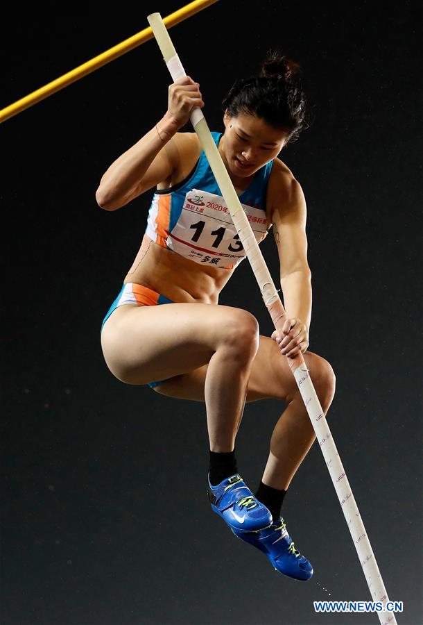 (SP)CHINA-SHAOXING-ATHLETICS-2020 CHINESE NATIONAL CHAMPIONSHIPS-WOMEN'S POLE VAULT (CN)