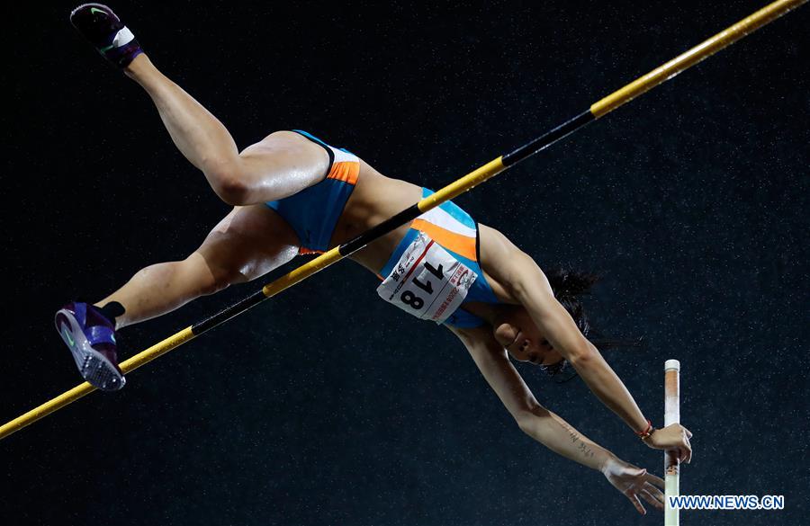 (SP)CHINA-SHAOXING-ATHLETICS-2020 CHINESE NATIONAL CHAMPIONSHIPS-WOMEN'S POLE VAULT (CN)