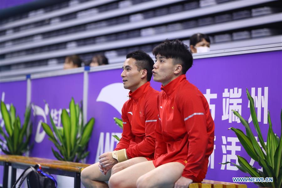 (SP)CHINA-ZHAOQING-GYMNASTICS-CHINESE NATIONAL CHAMPIONSHIPS-TRANING (CN)