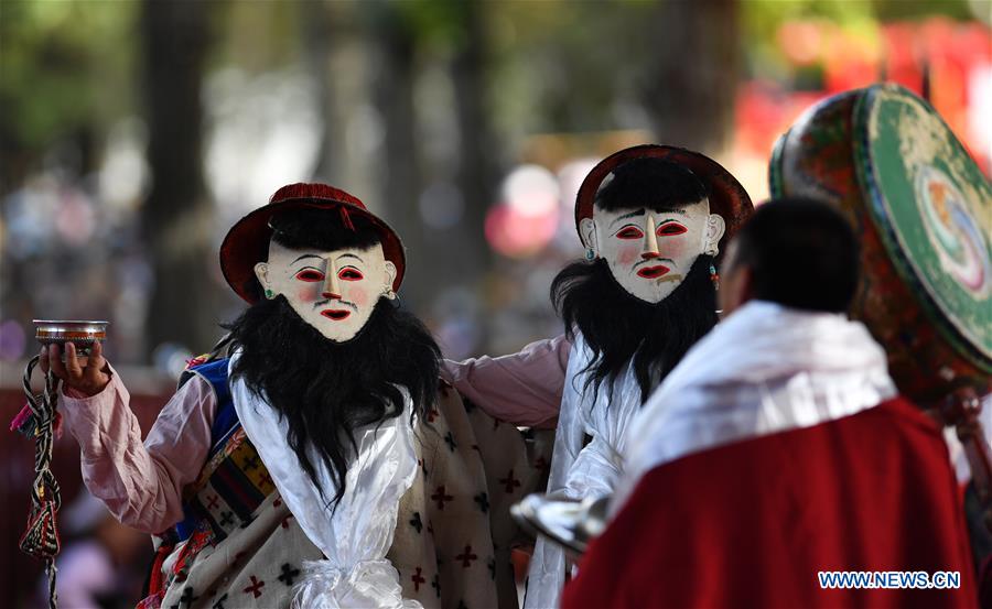 CHINA-TIBET-XIGAZE-TASHILHUNPO MONASTERY-CHAM DANCE (CN)