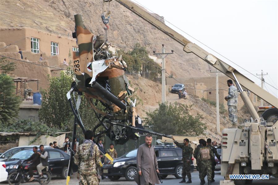 AFGHANISTAN-BAGHLAN-HELICOPTER-CRASH