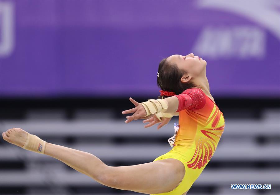 (SP)CHINA-GUANGDONG-ZHAOQING-ARTISTIC GYMNASTICS-CHINESE NATIONAL CHAMPIONSHIPS(CN)