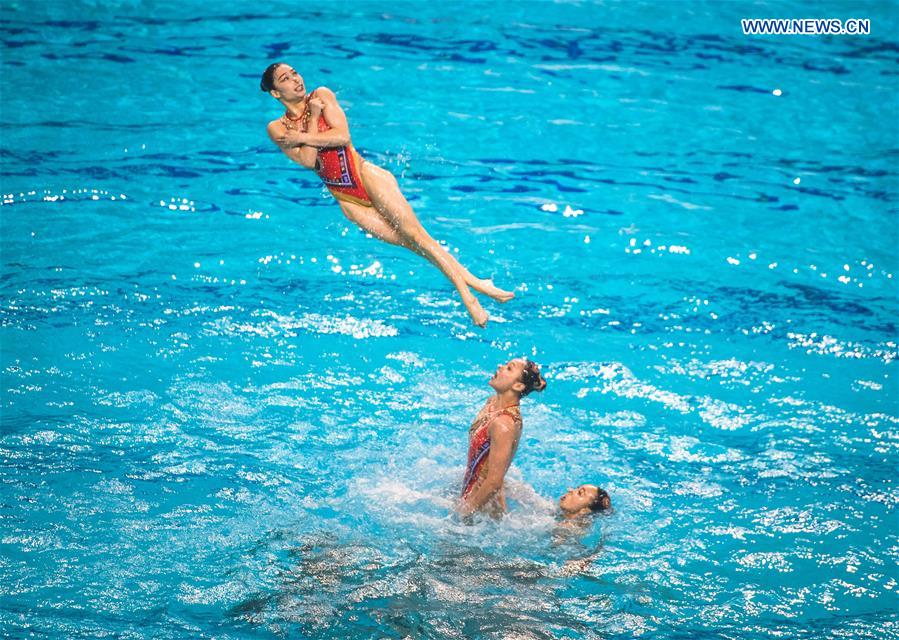 (SP)CHINA-WUHAN-ARTISTIC SWIMMING-CHINESE NATIONAL CHAMPIONSHIPS (CN)