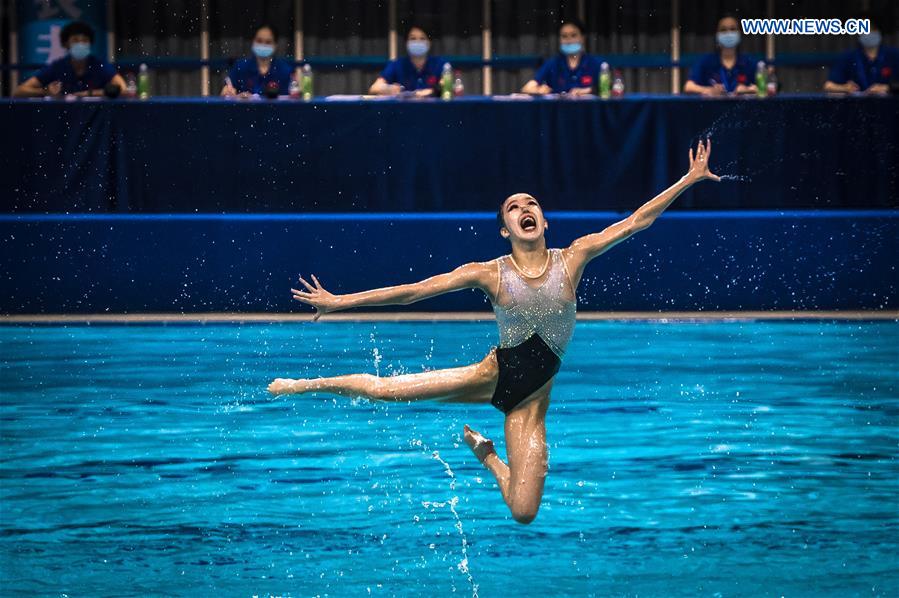 (SP)CHINA-WUHAN-ARTISTIC SWIMMING-CHINESE NATIONAL CHAMPIONSHIPS (CN)