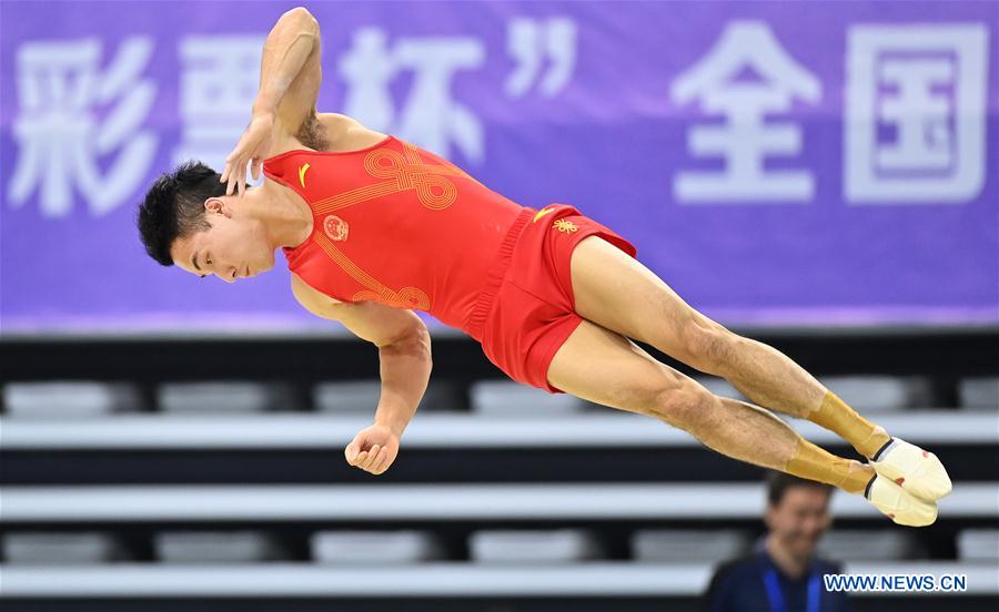 (SP)CHINA-GUANGDONG-ZHAOQING-ARTISTIC GYMNASTICS-CHINESE NATIONAL CHAMPIONSHIPS-FLOOR EXERCISES FINAL-MEN(CN)