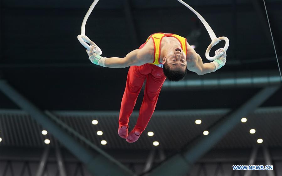 (SP)CHINA-GUANGDONG-ZHAOQING-ARTISTIC GYMNASTICS-CHINESE NATIONAL CHAMPIONSHIPS-RINGS FINAL-MEN(CN)