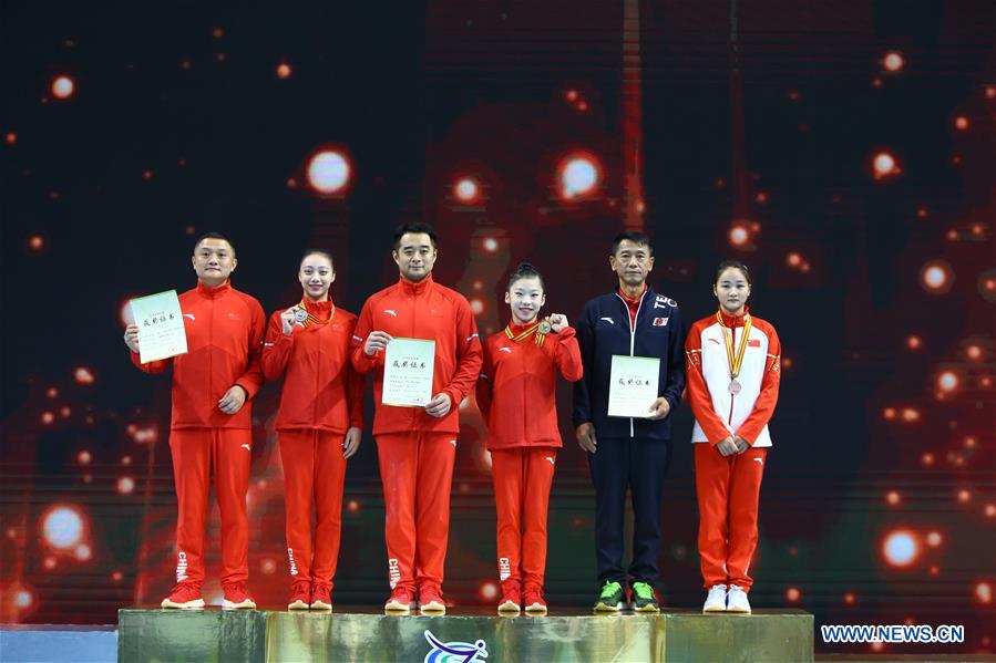 (SP)CHINA-GUANGDONG-ZHAOQING-ARTISTIC GYMNASTICS-CHINESE NATIONAL CHAMPIONSHIPS-VAULT FINAL-WOMEN(CN)