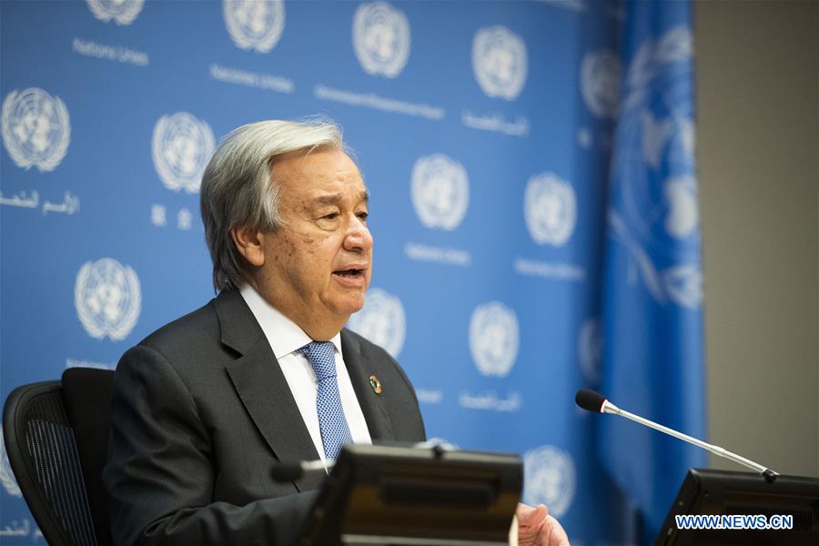 UN-SECRETARY-GENERAL-JOINT PRESS CONFERENCE-CANADA-JAMAICA-PM