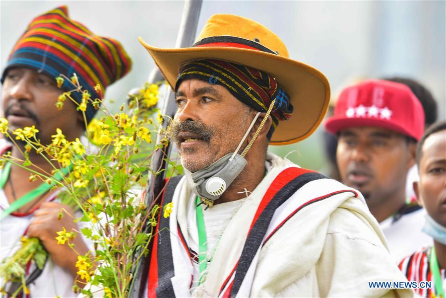 ETHIOPIA-ADDIS ABABA-IRREECHA FESTIVAL-OROMO ETHNIC GROUP