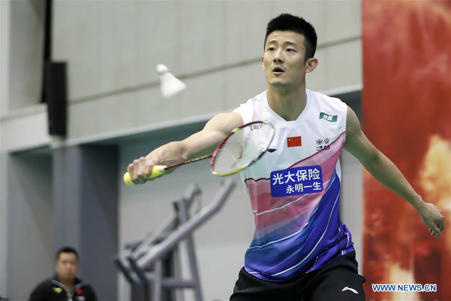 (SP)CHINA-BEIJING-BADMINTON-CHINESE NATIONAL TEAM-THOMAS CUP-MOCK ROUND(CN)