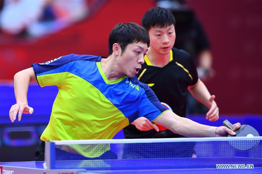 (SP)CHINA-WEIHAI-TABLE TENNIS-NATIONAL CHAMPIONSHIPS-MEN'S DOUBLES-FINAL (CN)