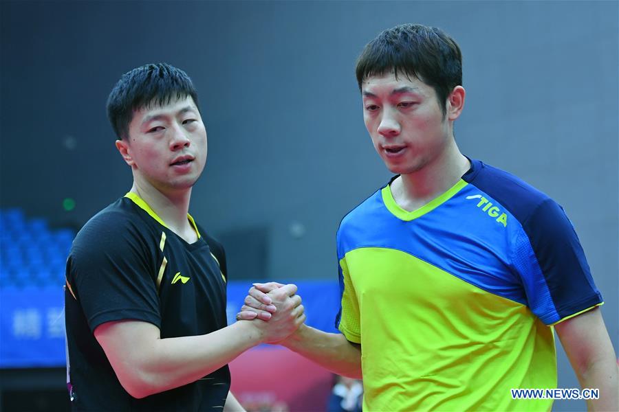 (SP)CHINA-WEIHAI-TABLE TENNIS-NATIONAL CHAMPIONSHIPS-MEN'S DOUBLES-FINAL (CN)