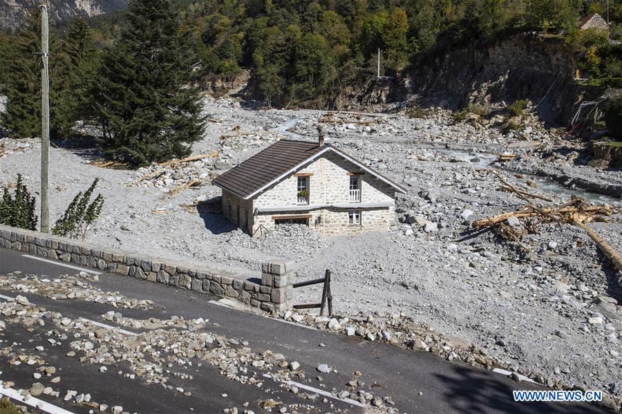 FRANCE-SAINT-MARTIN-VESUBIE-STORM-AFTERMATH