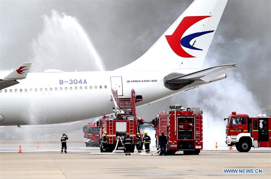 CHINA-SHANGHAI-AIRPORT-EMERGENCY DRILL (CN)