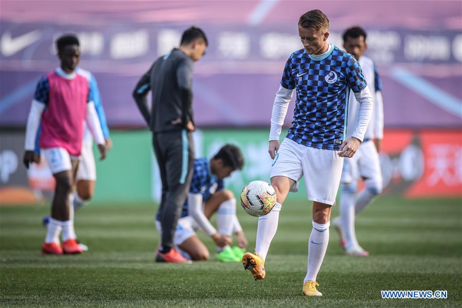 CSL: Tianjin Teda vs. Dalian Pro - Xinhua