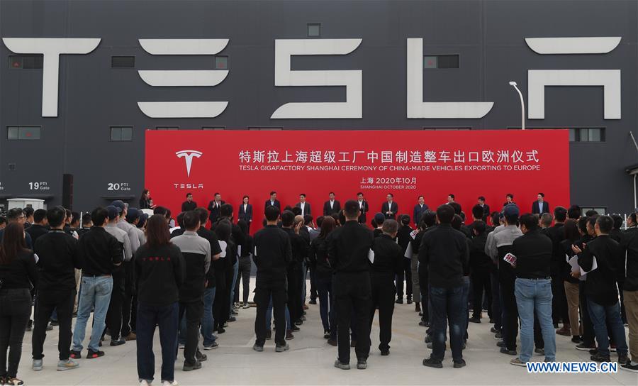 CHINA-SHANGHAI-TESLA-MADE-IN-CHINA MODEL 3-EXPORT-EUROPE (CN)