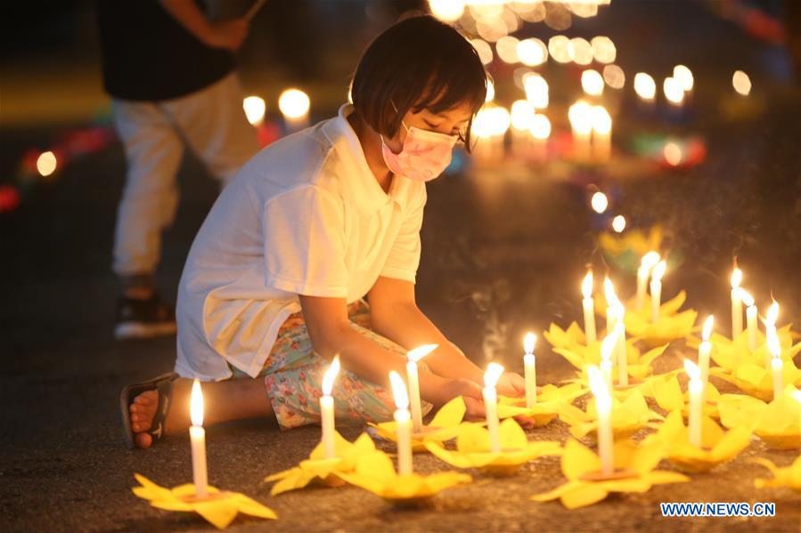 MYANMAR-YANGON-THADINGYUT LIGHTING FESTIVAL