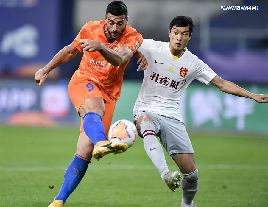 (SP)CHINA-JIANGSU-SUZHOU-FOOTBALL-CSL-SHANDONG VS HEBEI (CN)