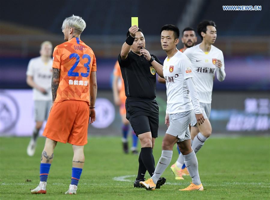 (SP)CHINA-JIANGSU-SUZHOU-FOOTBALL-CSL-SHANDONG VS HEBEI (CN)