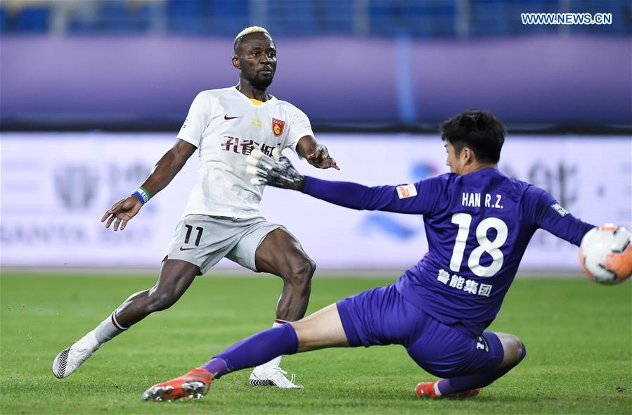 (SP)CHINA-JIANGSU-SUZHOU-FOOTBALL-CSL-SHANDONG VS HEBEI (CN)