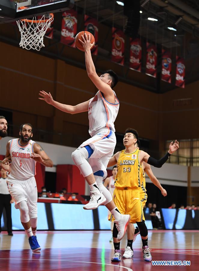 (SP)CHINA-ZHEJIANG-ZHUJI-BASKETBALL-CBA LEAGUE-ZHEJIANG VS SICHUAN(CN)