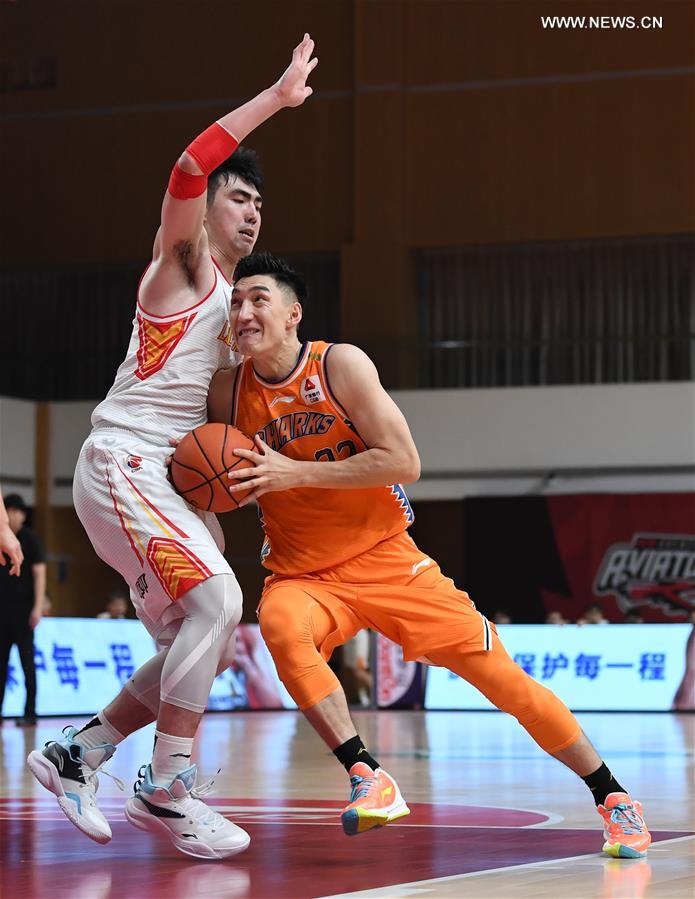 (SP)CHINA-ZHUJI-BASKETBALL-CBA LEAGUE-SHENZHEN VS SHANGHAI (CN)