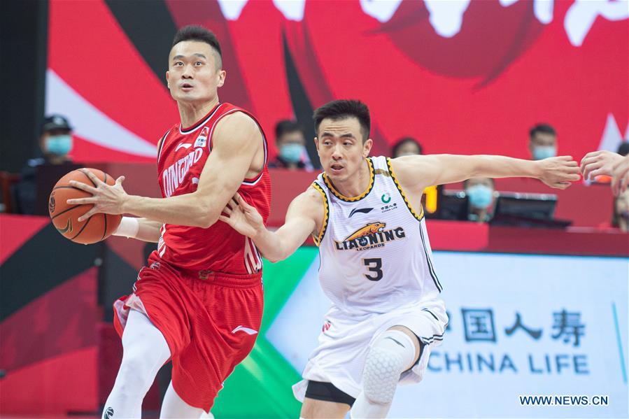 (SP)CHINA-ZHUJI-BASKETBALL-CBA LEAGUE-LIAONING VS QINGDAO (CN)