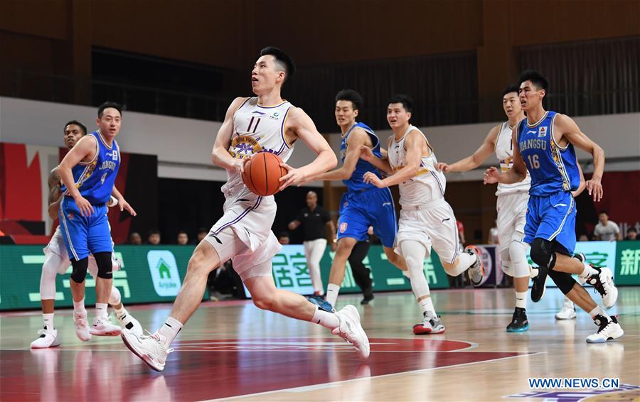 (SP)CHINA-ZHUJI-BASKETBALL-CBA LEAGUE-BEIJING VS JIANGSU (CN)