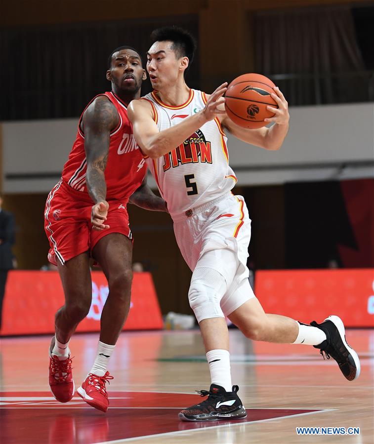 (SP)CHINA-ZHUJI-BASKETBALL-CBA LEAGUE-JILIN NORTHEAST TIGERS VS QINGDAO EAGLES (CN)